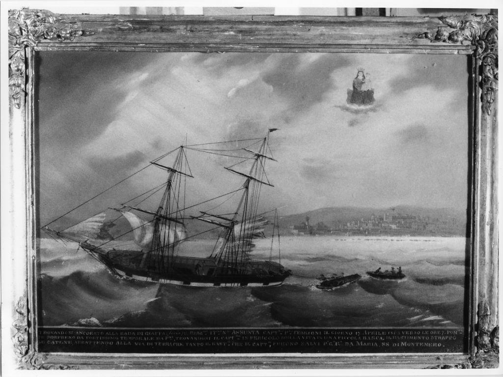 Evento miracoloso della Madonna di Montenero (ex voto) - ambito toscano (sec. XIX)