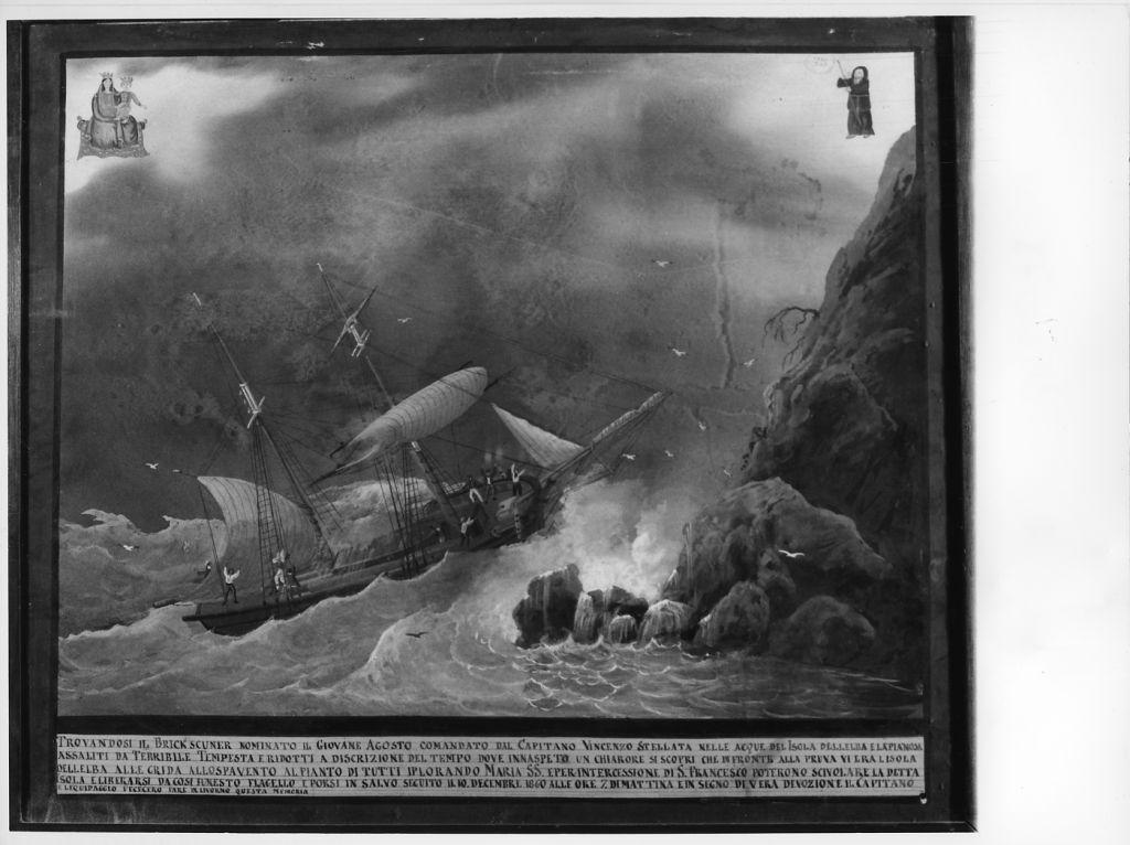 Evento miracoloso della Madonna di Montenero (ex voto) - ambito toscano (sec. XIX)