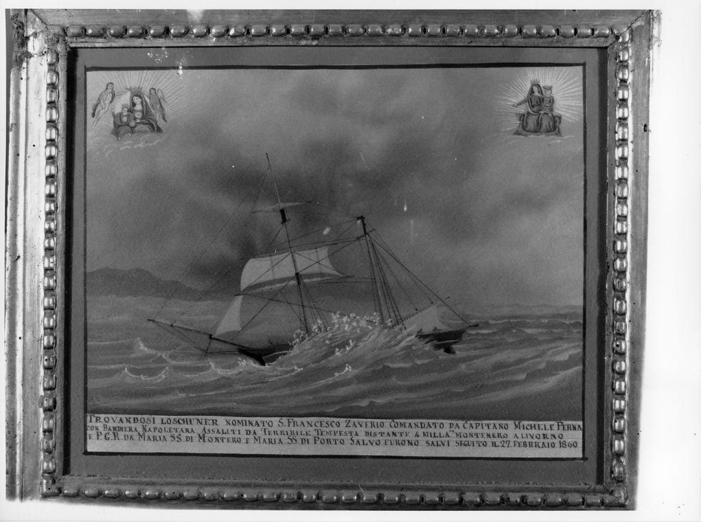 Evento miracoloso della Madonna di Montenero (ex voto) - ambito toscano (sec. XIX)