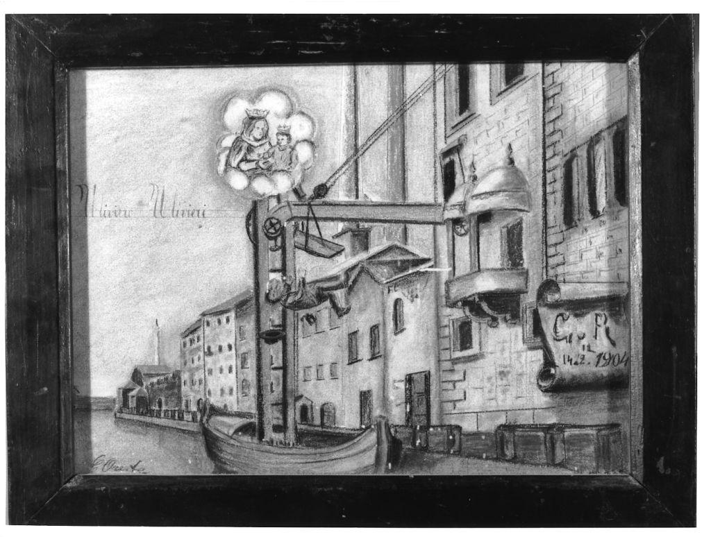 Evento miracoloso della Madonna di Montenero (ex voto) - ambito toscano (sec. XX)