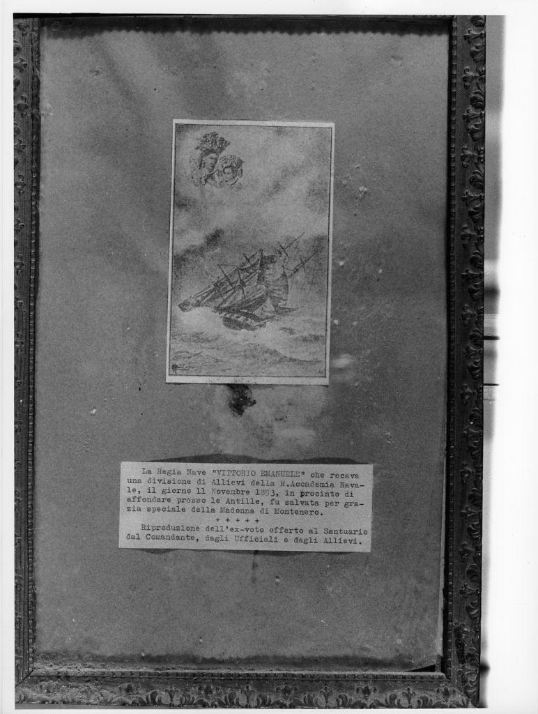 Evento miracoloso della Madonna di Montenero (ex voto) - ambito toscano (sec. XX)