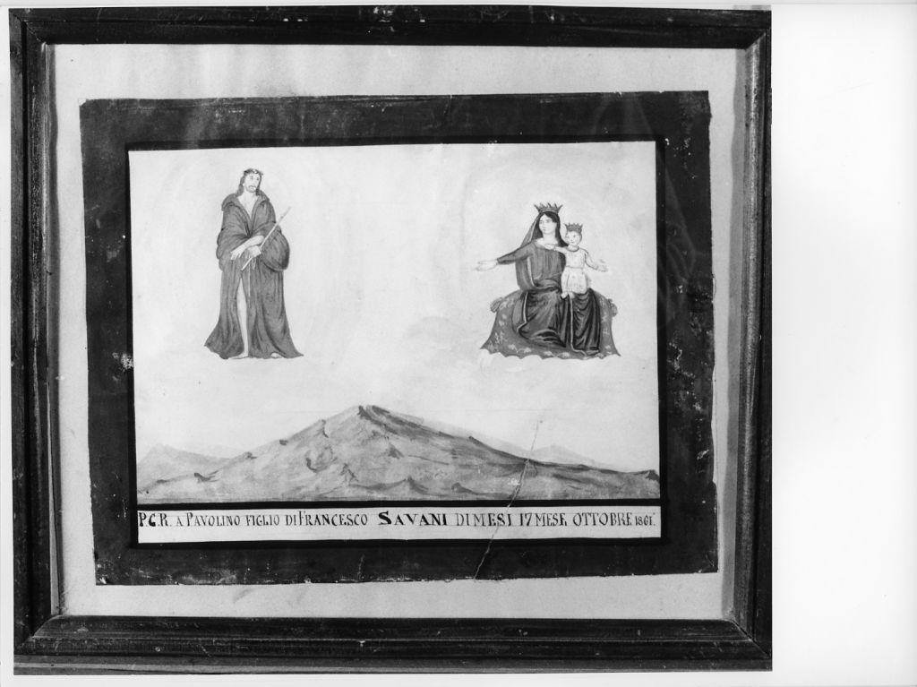 Evento miracoloso della Madonna di Montenero (ex voto) - ambito toscano (sec. XIX)