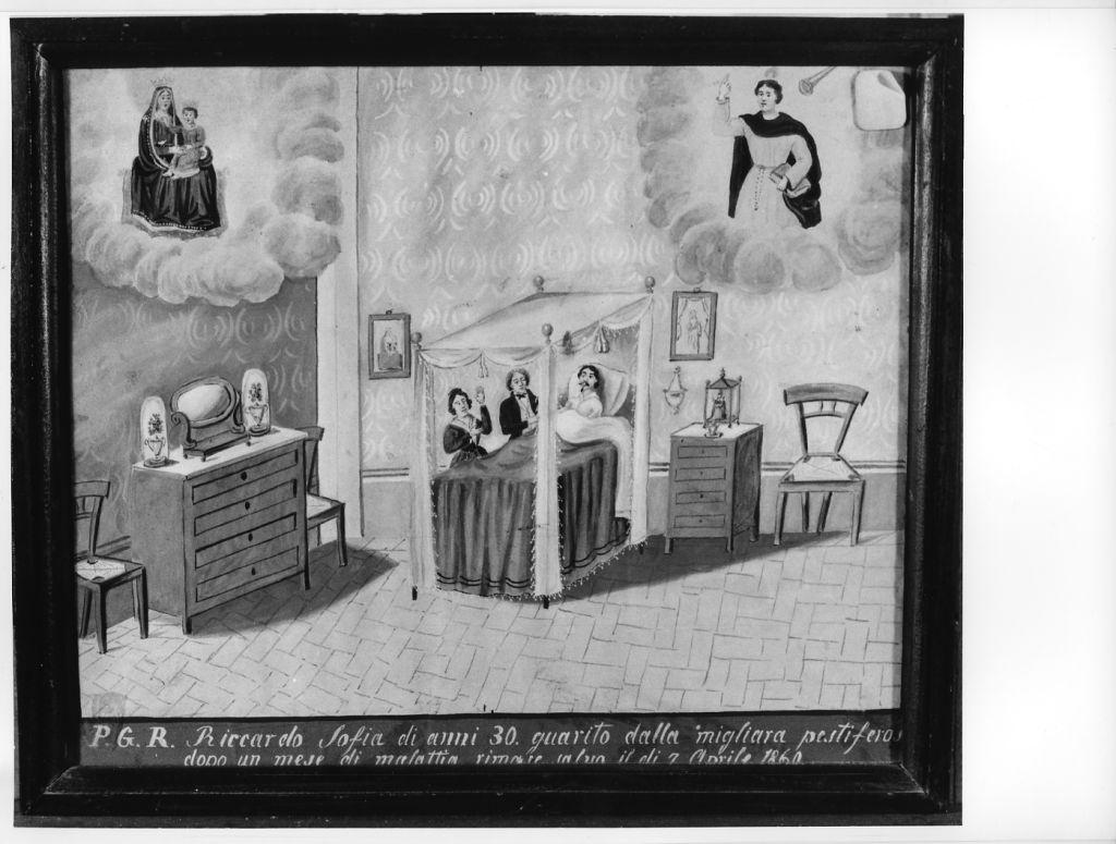 Evento miracoloso della Madonna di Montenero (ex voto) - ambito toscano (sec. XIX)