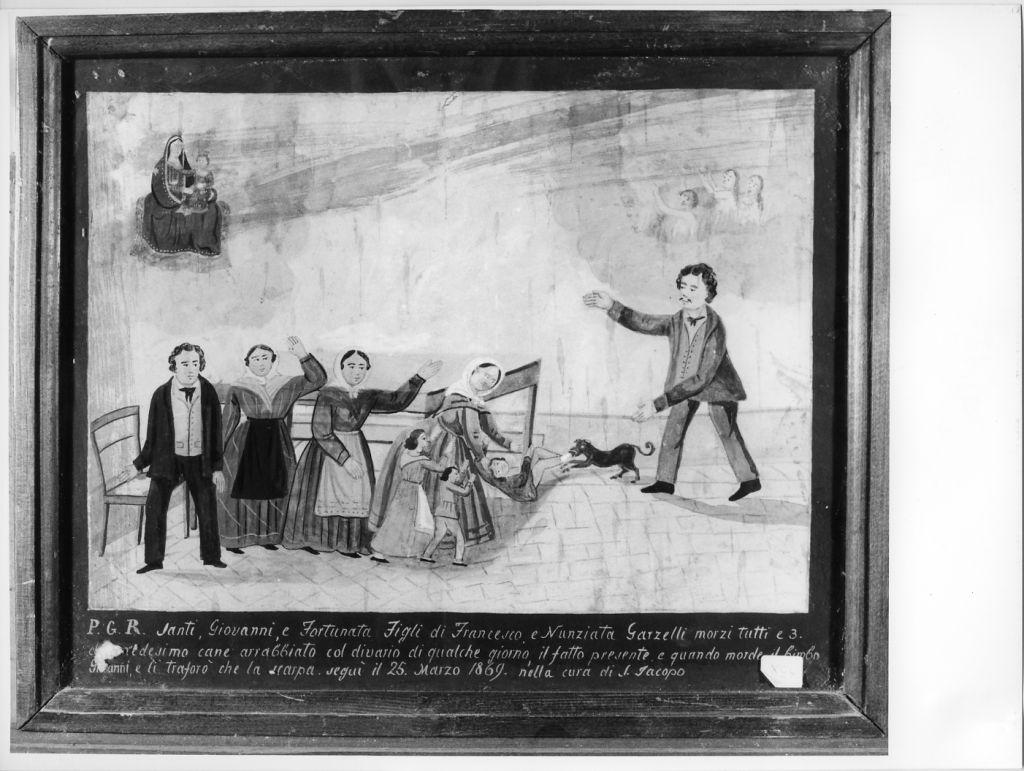 Evento miracoloso della Madonna di Montenero (ex voto) - ambito toscano (sec. XIX)