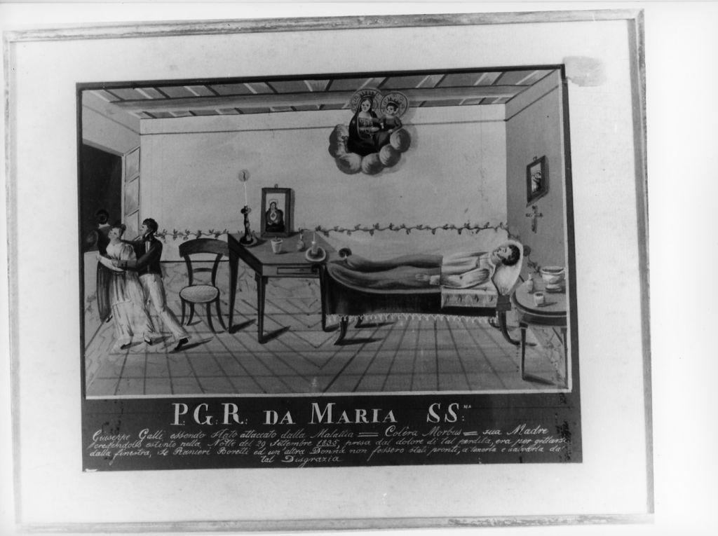 Evento miracoloso della Madonna di Montenero (ex voto) - ambito toscano (sec. XIX)