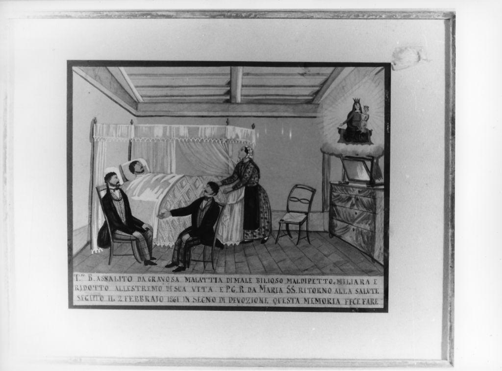 Evento miracoloso della Madonna di Montenero (ex voto) - ambito toscano (sec. XIX)