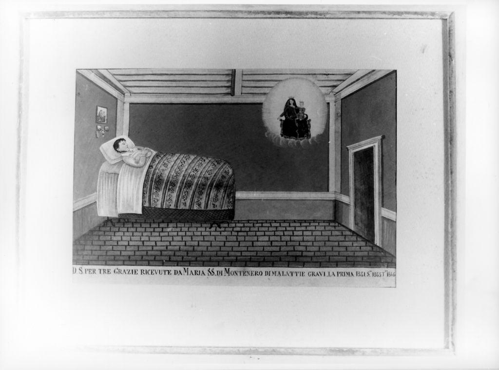 Evento miracoloso della Madonna di Montenero (ex voto) - ambito toscano (sec. XIX)