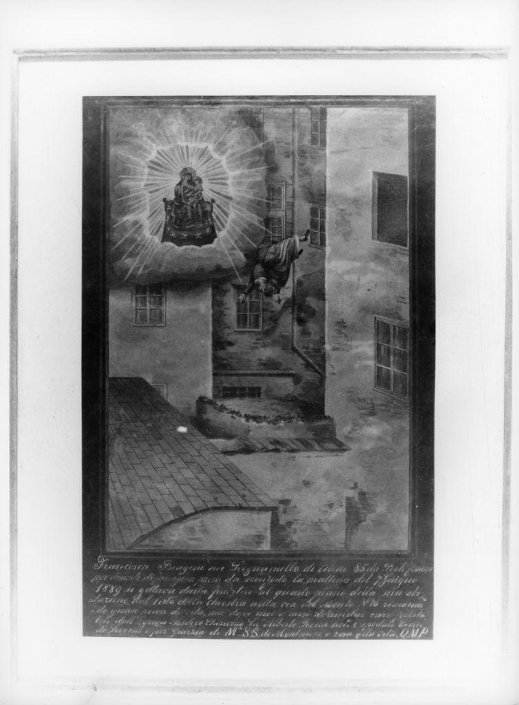 Evento miracoloso della Madonna di Montenero (ex voto) - ambito toscano (sec. XIX)