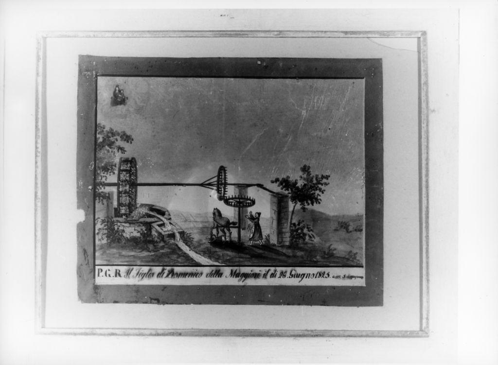 Evento miracoloso della Madonna di Montenero (ex voto) - ambito toscano (sec. XIX)