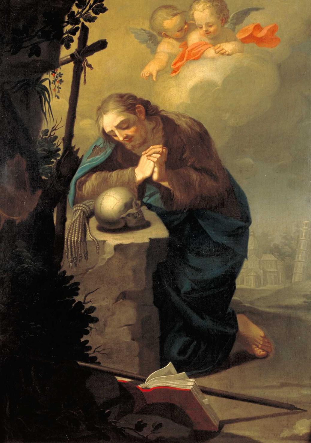 San Ranieri in preghiera (dipinto, opera isolata) di Tempesti Giovanni Battista (sec. XVIII)