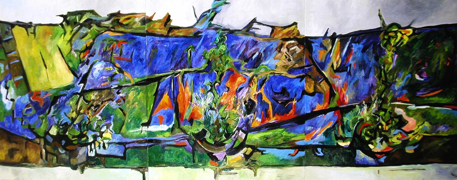 Trittico (dipinto, opera isolata) - ambito italiano (ultimo quarto sec. XX)