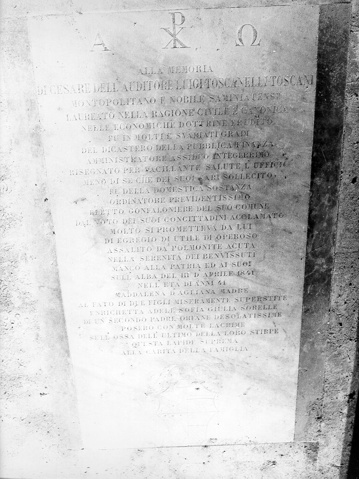 lapide - bottega toscana (sec. XIX)