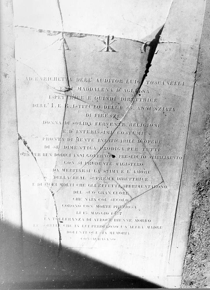 lapide - bottega toscana (sec. XIX)