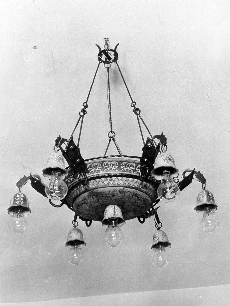 lampadario - bottega toscana (inizio sec. XIX)