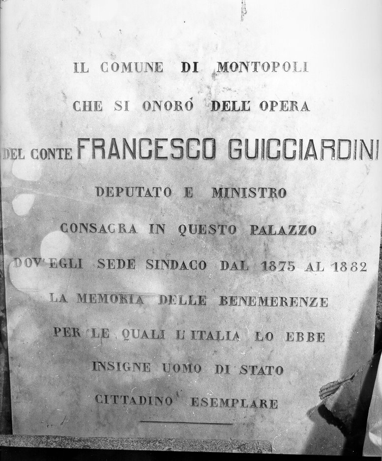 lapide - bottega toscana (fine sec. XIX)