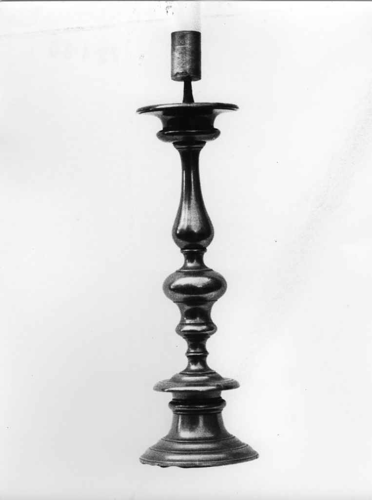 candeliere, serie - bottega italiana (fine/inizio secc. XVIII/ XIX)