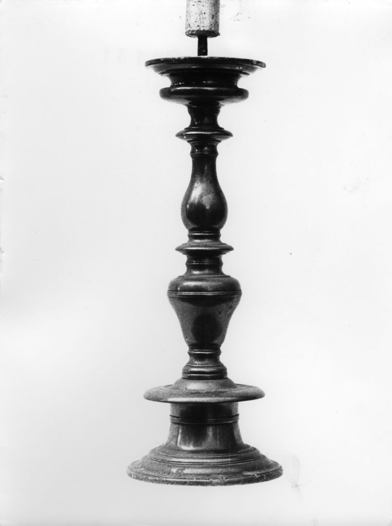 candeliere, serie - bottega italiana (fine/inizio secc. XVIII/ XIX)