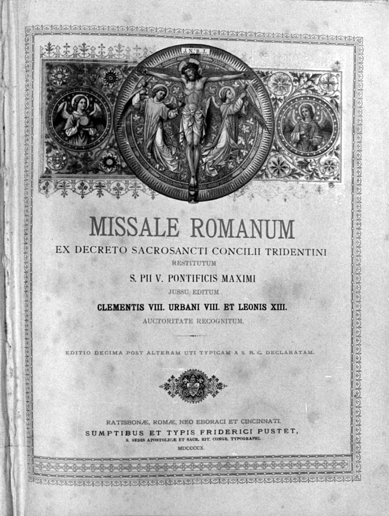 coperta di libro liturgico - bottega italiana (sec. XX)