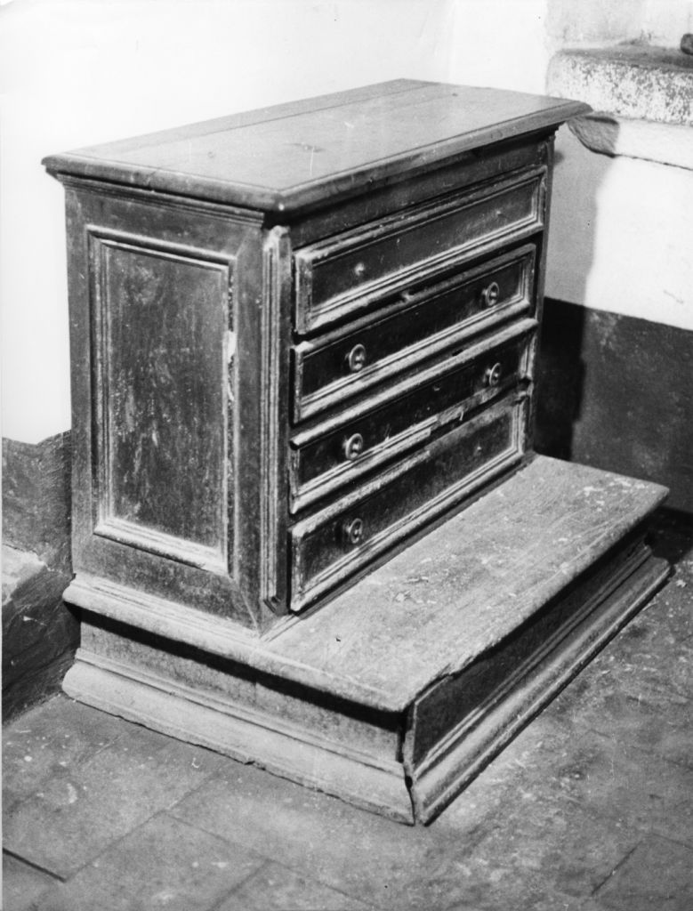 inginocchiatoio - bottega toscana (inizio sec. XIX)