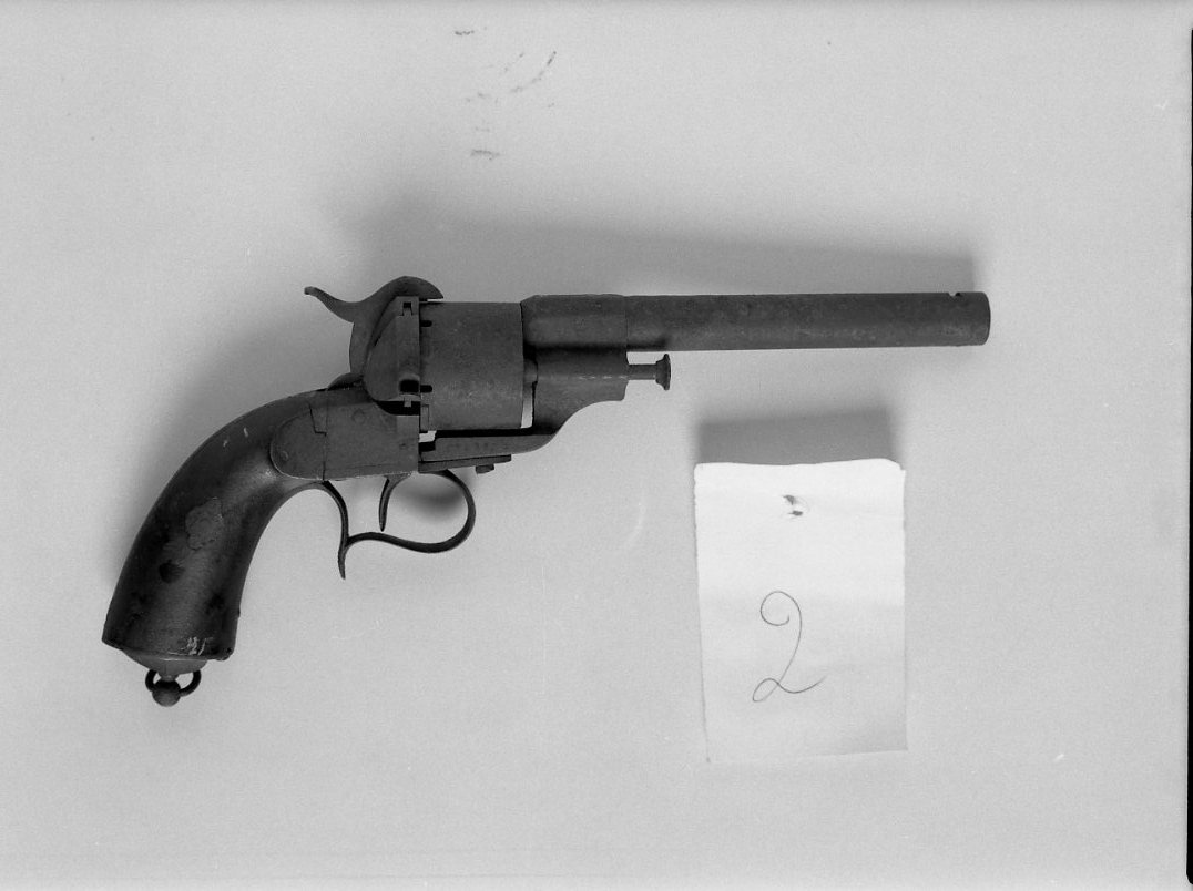 revolver - a spillo - bottega francese (sec. XIX)