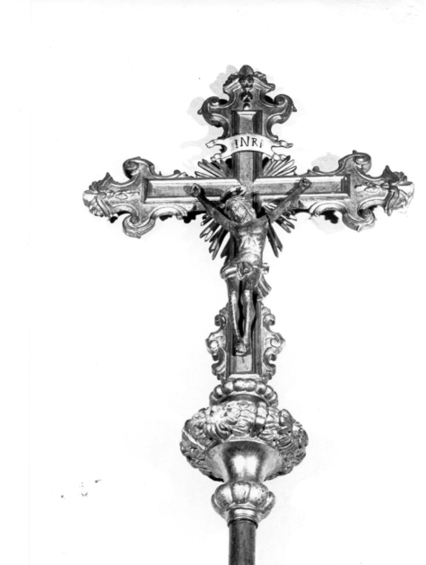 croce processionale - bottega toscana (sec. XVIII)