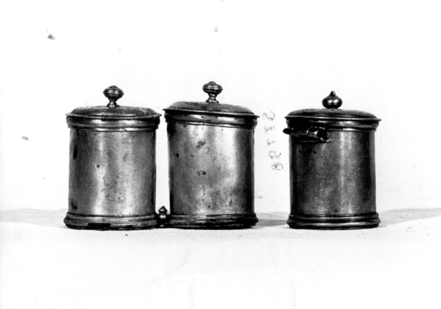 vasetti per oli santi - bottega toscana (sec. XVII)