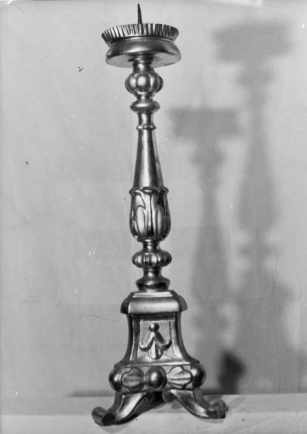 candeliere, serie - bottega toscana (seconda metà sec. XIX)