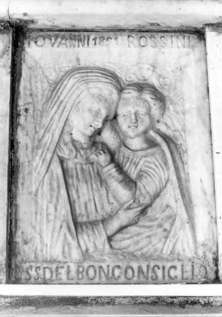 MADONNA DEL BUON CONSIGLIO (rilievo) - bottega apuo-versiliese (sec. XIX)
