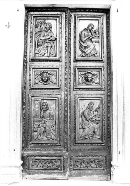 porta - a due battenti - bottega toscana (sec. XIX)