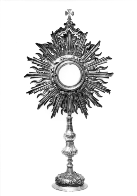 ostensorio - bottega italiana (seconda metà sec. XVIII)