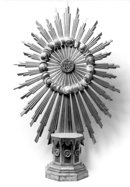 tronetto per esposizione eucaristica - bottega toscana (sec. XIX)