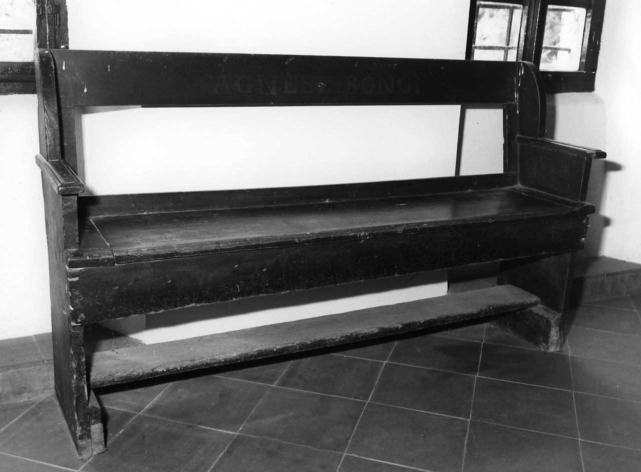 panca - bottega toscana (prima metà sec. XIX)