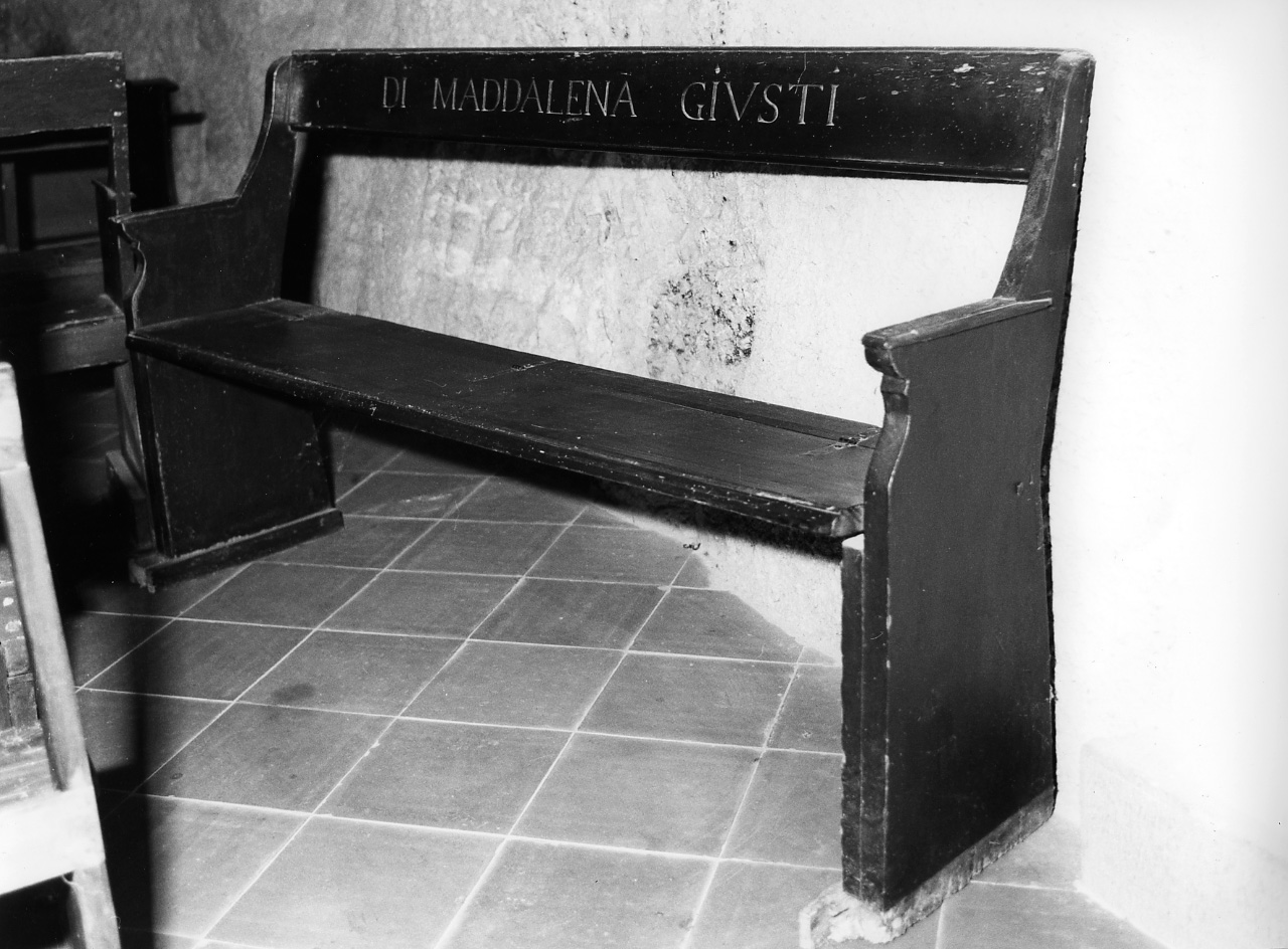 panca - bottega toscana (prima metà sec. XIX)