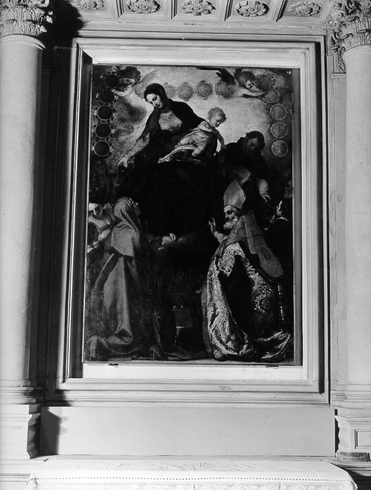 Madonna del Rosario e Santi (dipinto) di Cardi Ludovico detto Cigoli (sec. XVI)