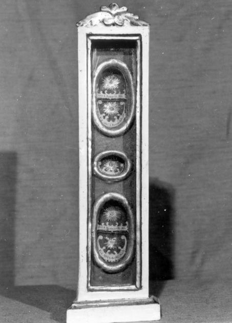 reliquiario - a tabella - bottega toscana (prima metà sec. XVIII)