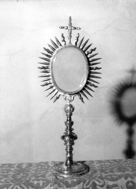 reliquiario - a ostensorio - bottega lucchese (secc. XVII/ XVIII)