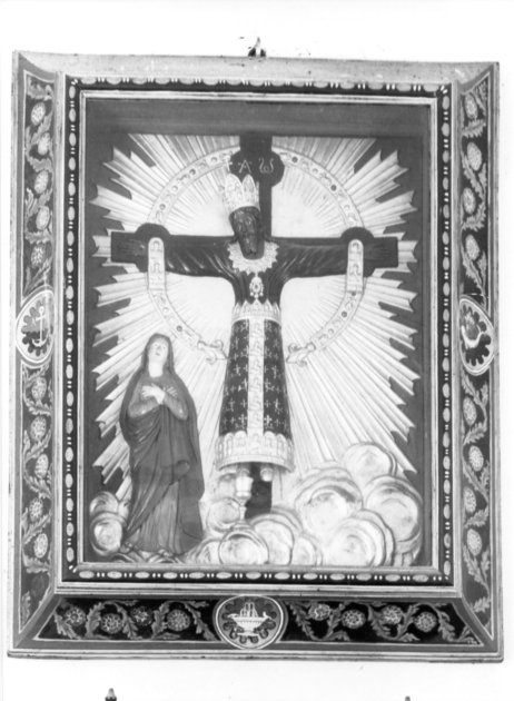 Volto Santo con Madonna (scultura) - ambito lucchese (seconda metà sec. XIX)