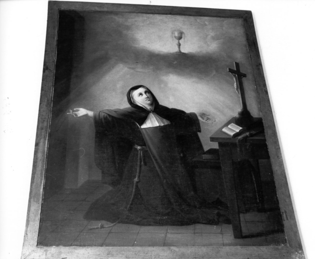 SANTA VERONICA GIULIANI (dipinto) - ambito lucchese (seconda metà sec. XIX)