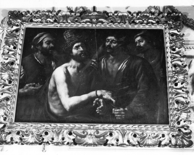 CRISTO DAVANTI AGLI SGHERRI (dipinto) di Carracci Annibale (fine/inizio secc. XVI/ XVII)