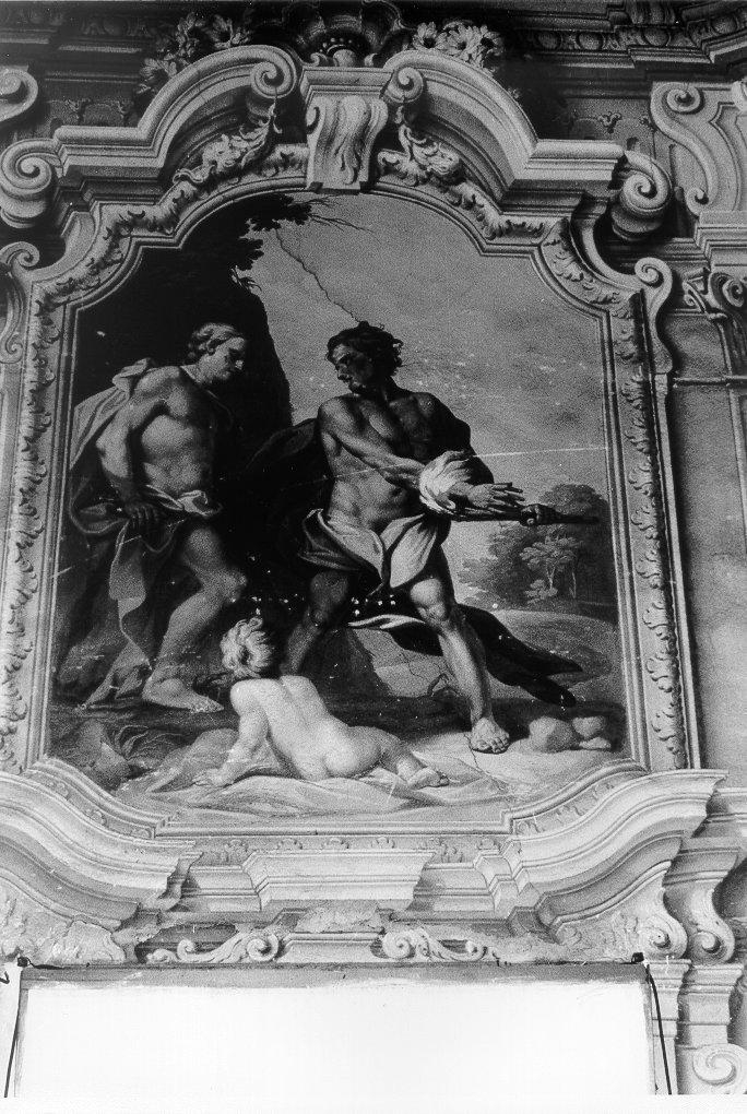 definito "Muzio Scevola", ma probabilmente altro mito in linea con le scene del complesso (dipinto, complesso decorativo) di Galeotti Giuseppe (sec. XVIII)