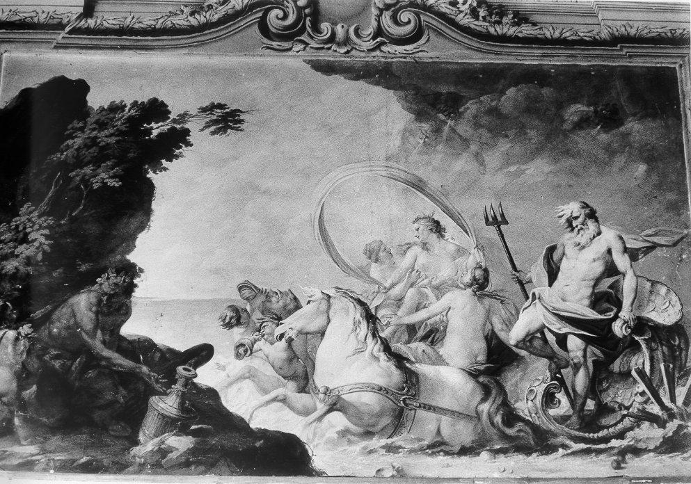 Nettuno e Galatea (dipinto, complesso decorativo) di Galeotti Giuseppe (sec. XVIII)