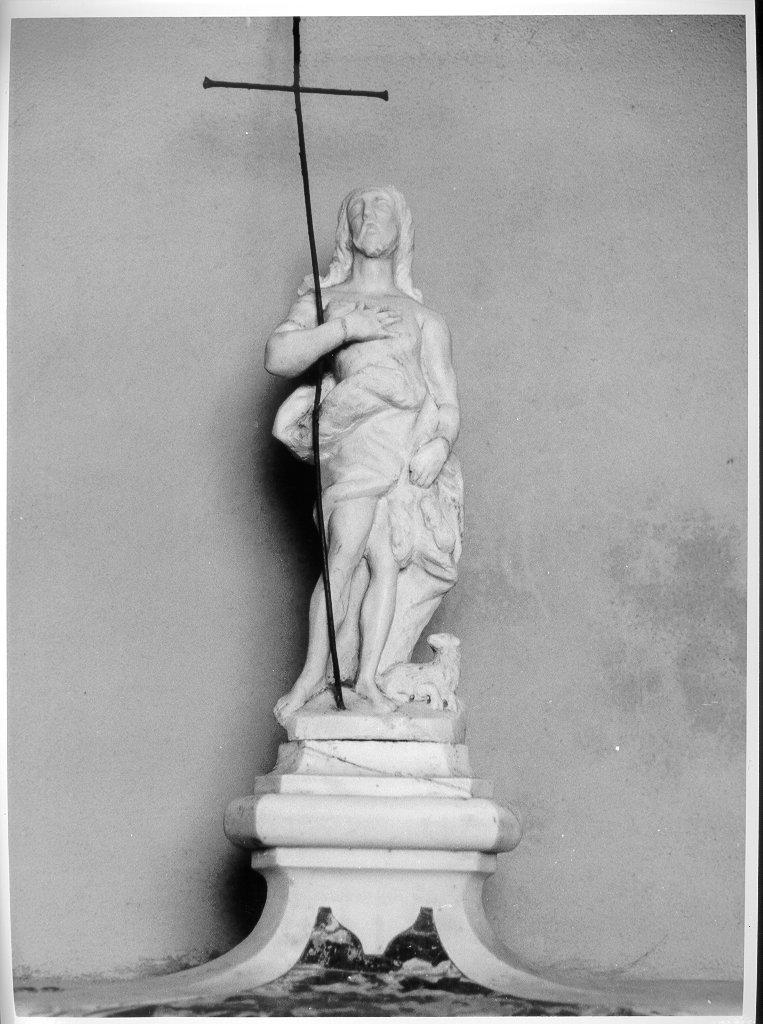 SAN GIOVANNI BATTISTA (statuetta, opera isolata) - bottega apuana (seconda metà sec. XVII)