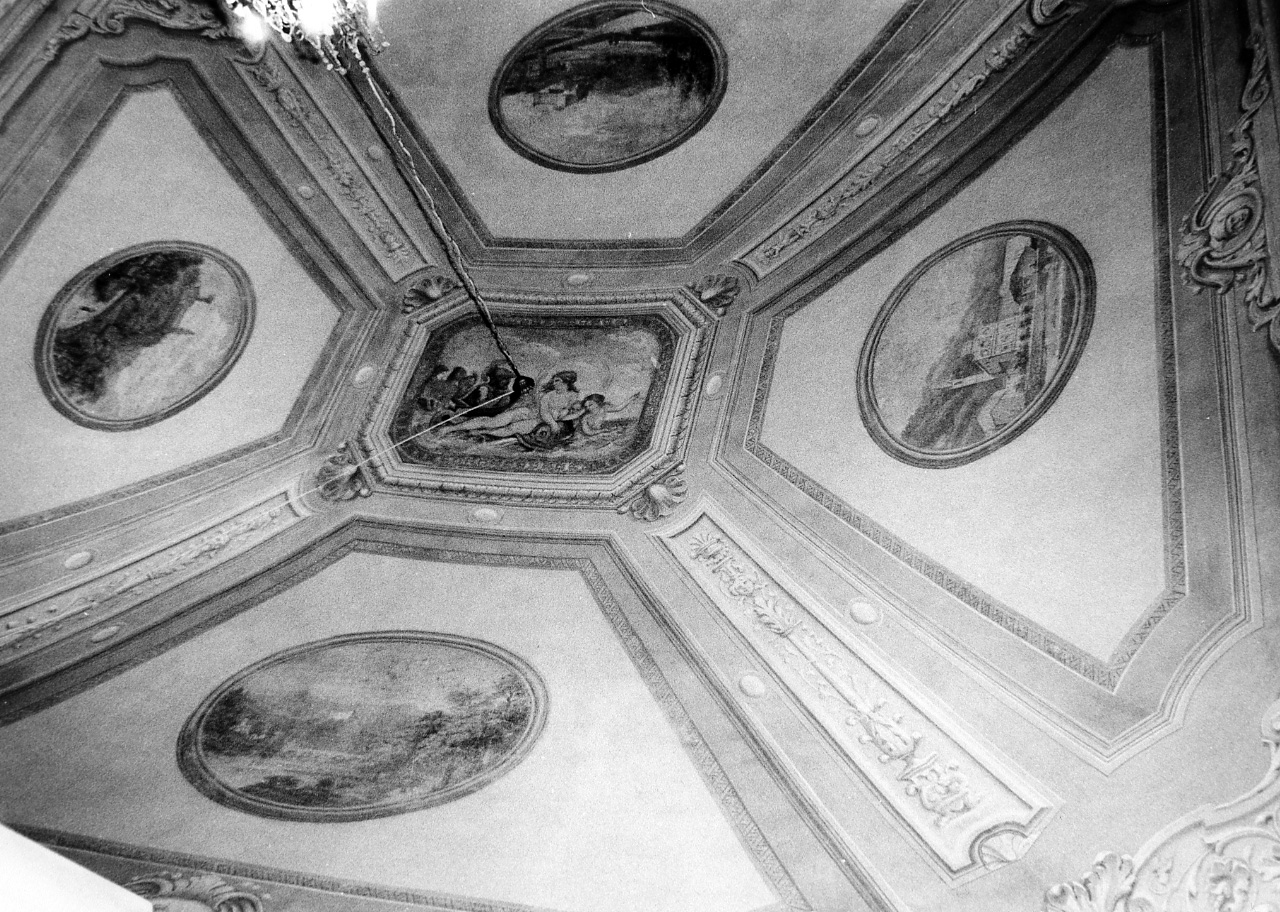 motivi decorativi geometrici e vegetali (dipinto, complesso decorativo) di Bocchi Filippo (sec. XIX)