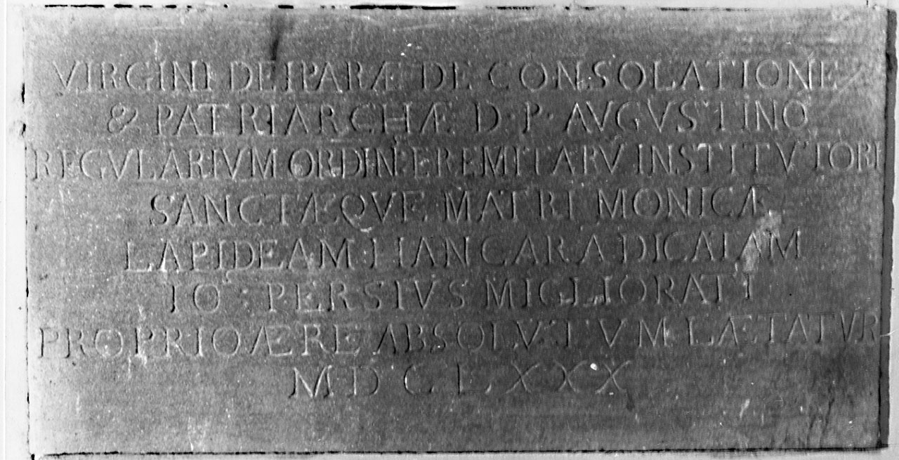 lapide - bottega toscana (sec. XVII)