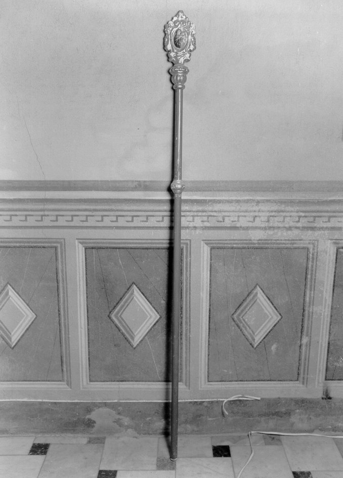 verso: MADONNA CON BAMBINO/ recto: SANT'ANTONIO DA PADOVA (banda coprileggio, serie) - bottega italiana (inizio sec. XVIII)