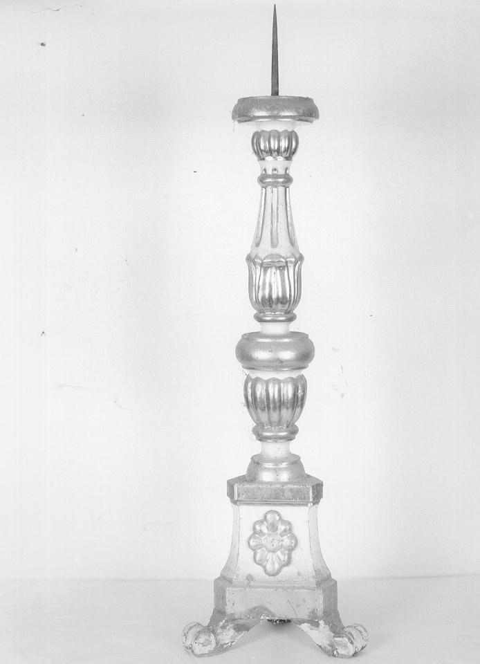 candeliere, serie - bottega italiana (metà sec. XVII)