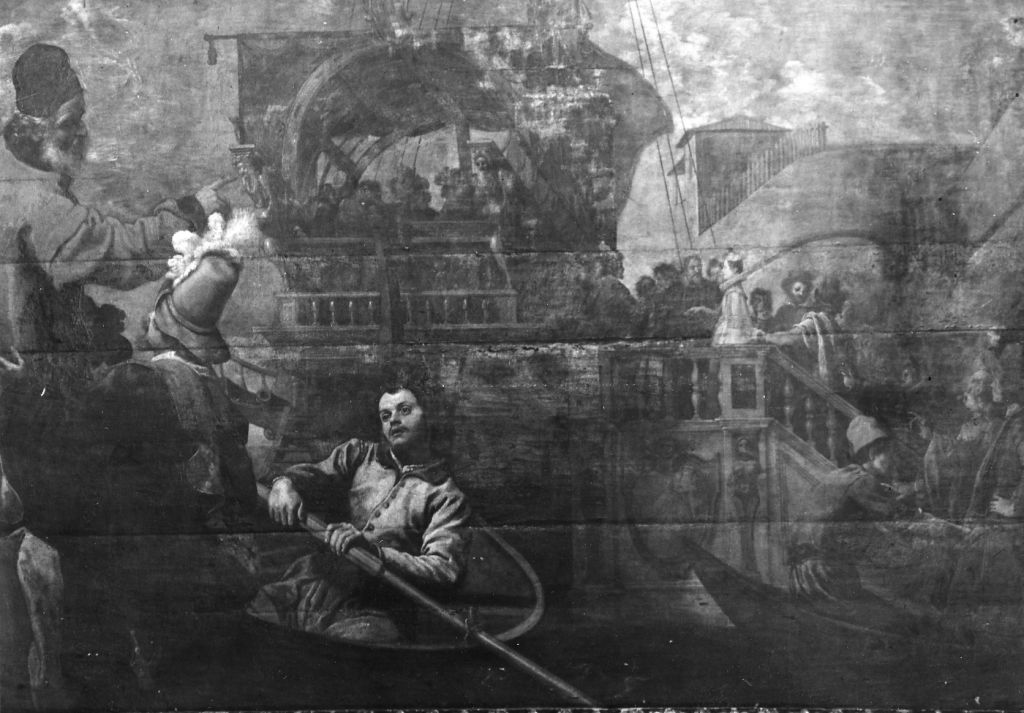 L'imbarco di Maria de' Medici (dipinto) di Allori Cristofano detto Bronzino (sec. XVII)