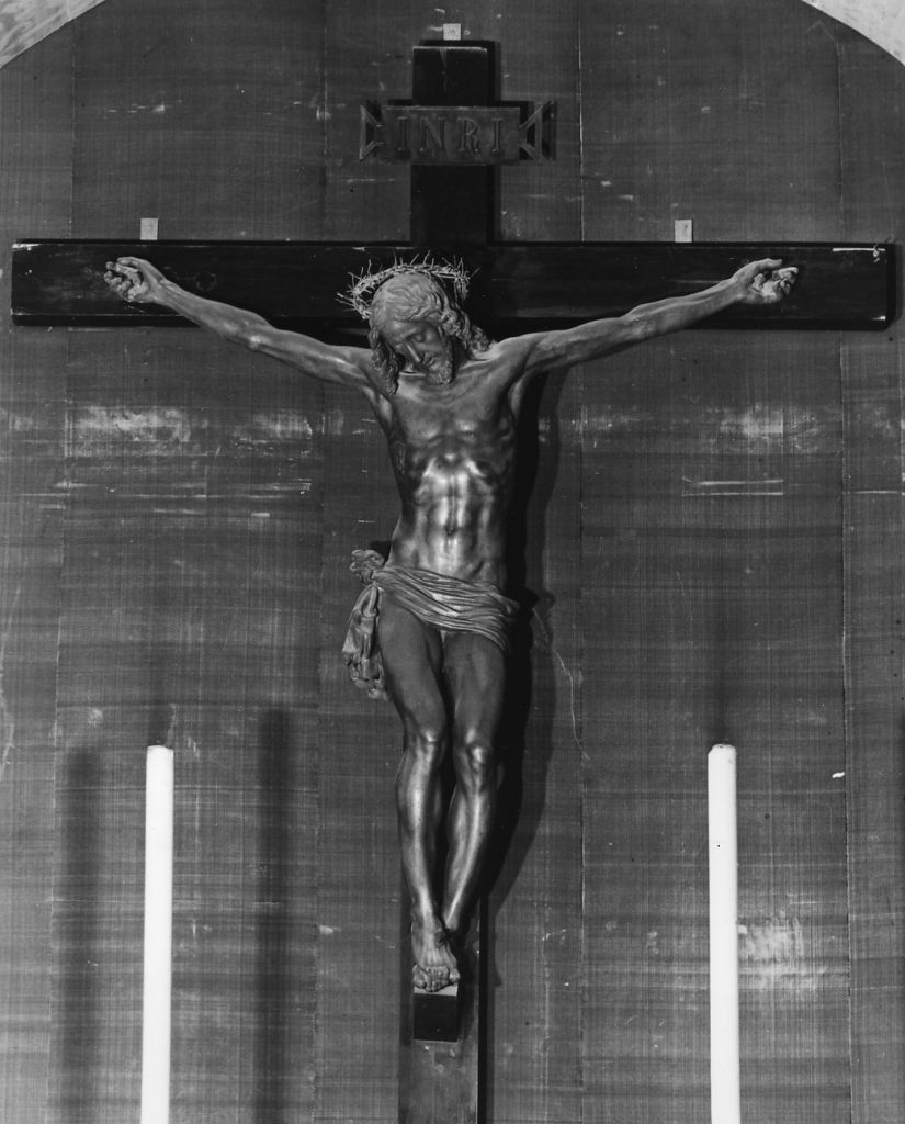 Cristo crocifisso (croce d'altare) - bottega italiana (seconda metà sec. XIX)