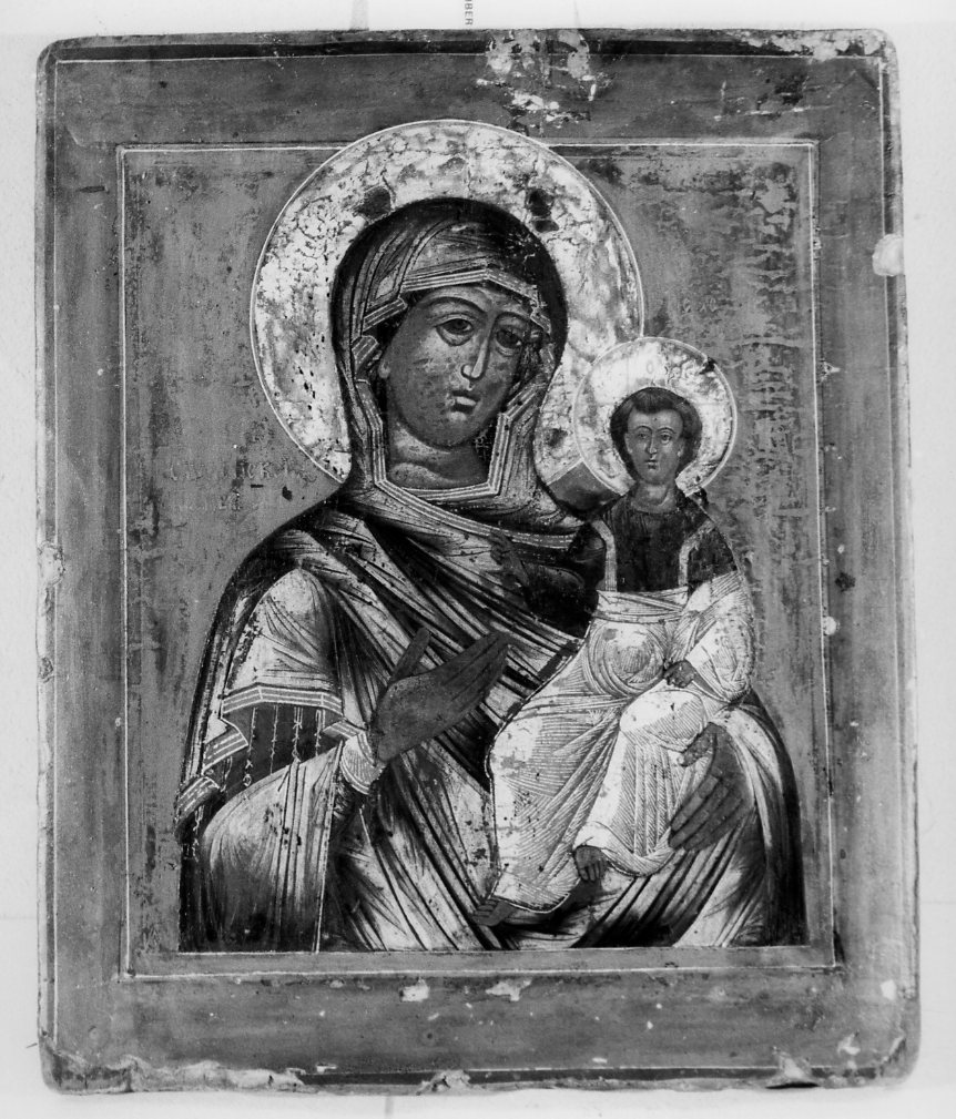 Madre di Dio di Smolensk, Madonna con Bambino (icona) - ambito russo (sec. XVIII)