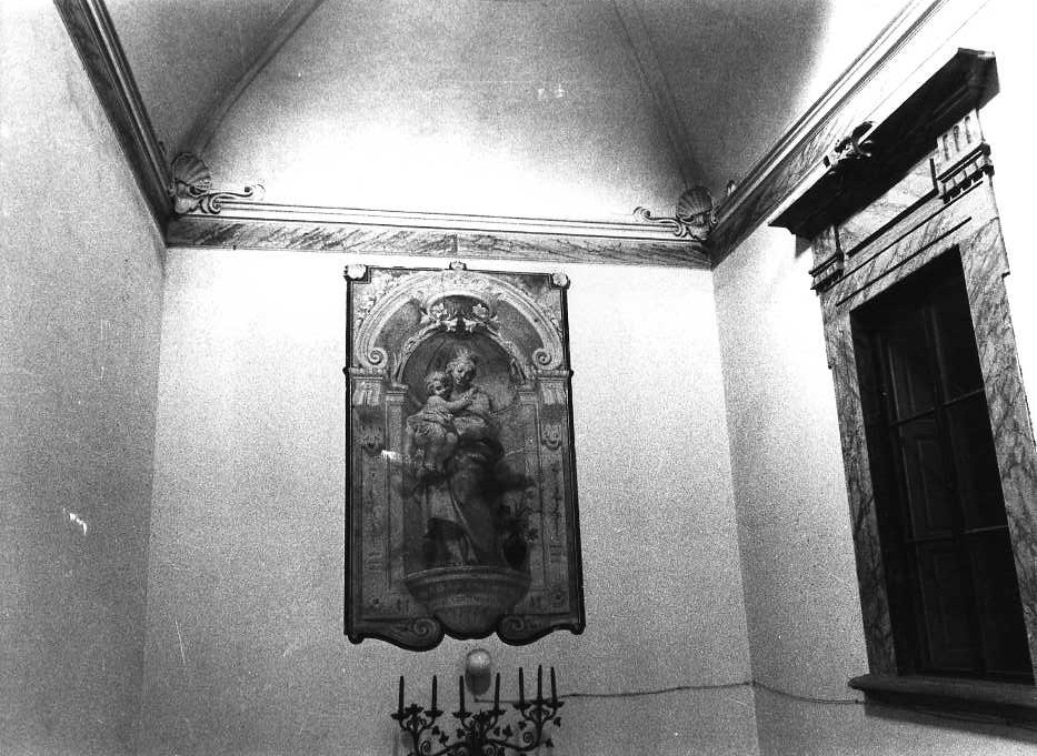 Madonna con Bambino (decorazione pittorica) di Melani Francesco, Melani Giuseppe (prima metà sec. XVIII)